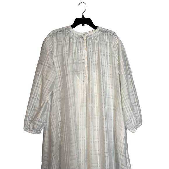 BIRGITTE HERSKIND Karma Organza Long Sleeve Maxi Dress in White - Picture 5 of 13